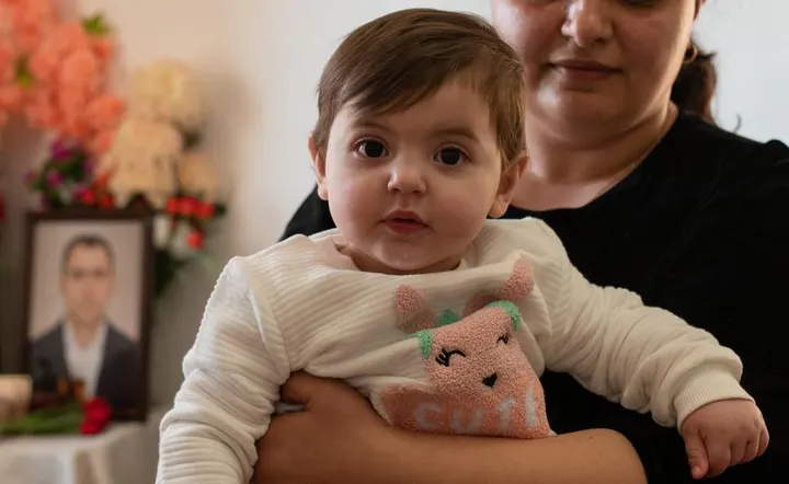 Stand with Emilia, born after her father’s death